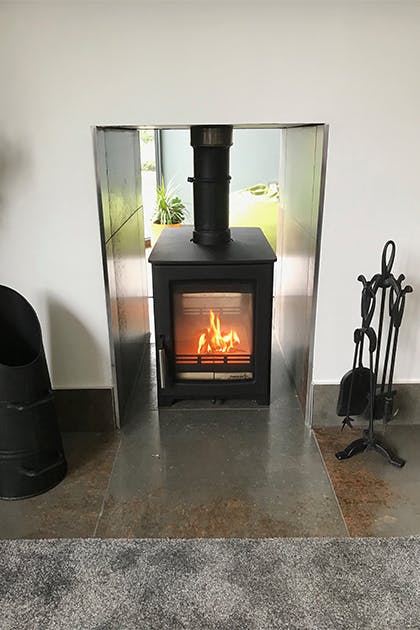 Log burner installed in Cannock